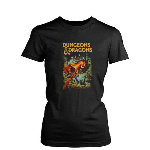 Dungeons Amp Dragons Strike The Beholder  Womens T-Shirt Tee