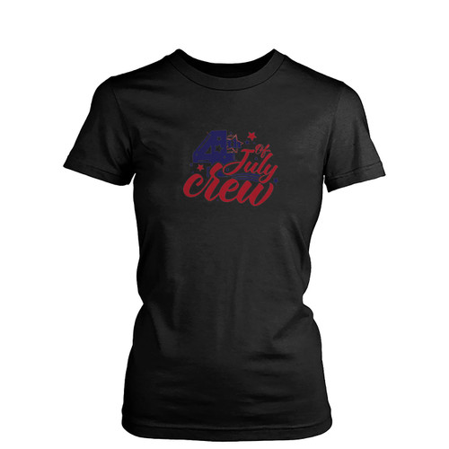Family 4Th Of July Fourth Of July Crew Independence  Womens T-Shirt Tee