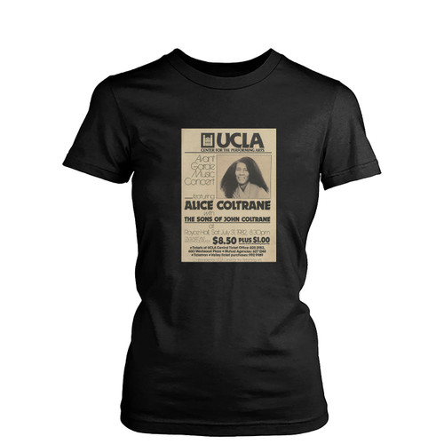 For Alice Coltrane And Sons Of John Coltrane 1982  Womens T-Shirt Tee