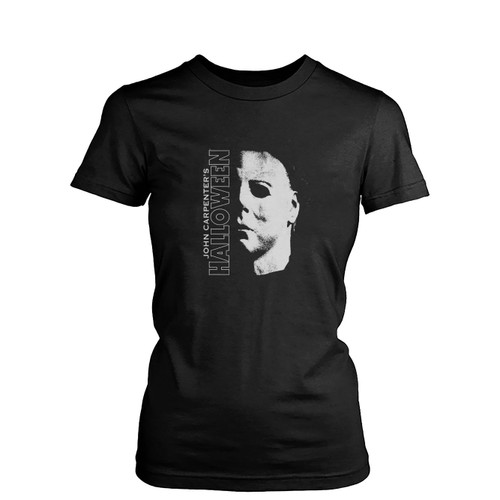 Halloween 2022 Michael Myers Large Face  Womens T-Shirt Tee