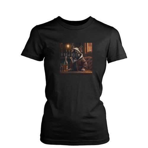 Hip Frenchie  Womens T-Shirt Tee