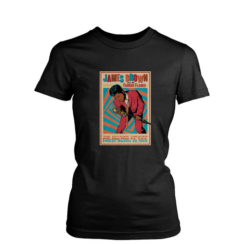 James Brown And His Fabulous Flames Reproduction Concert  Womens T-Shirt Tee