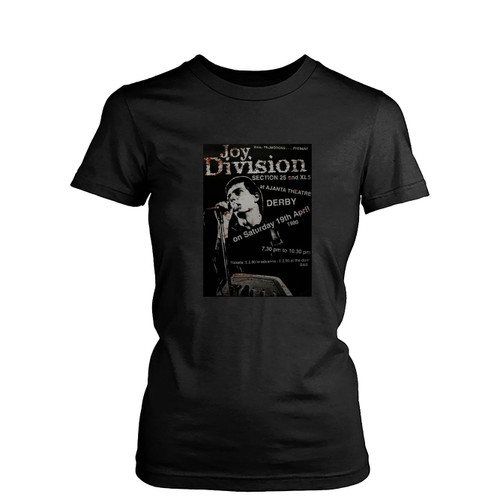 Joy Division Vintage Look Rep Concert  Womens T-Shirt Tee