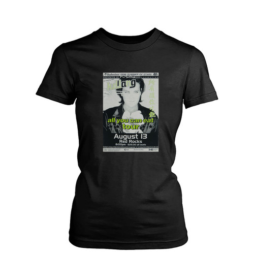 Kd Lang 1996 Denver Concert Tour Country Pop Music  Womens T-Shirt Tee