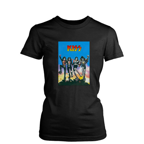 Kiss Band  Destroyer  Womens T-Shirt Tee