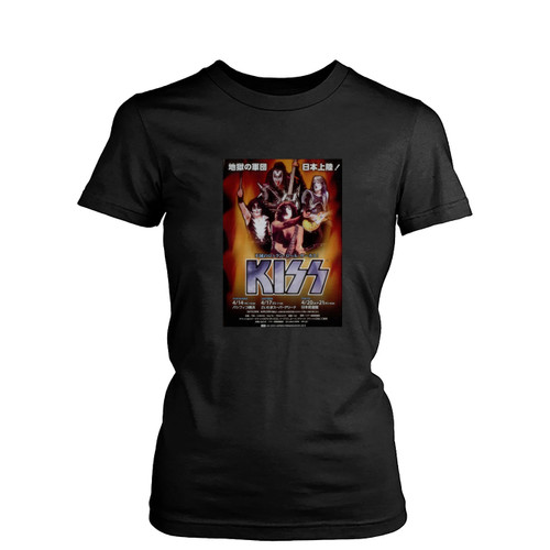 Kiss Japan Tour 2011 Japanese Promo Handbill  Womens T-Shirt Tee