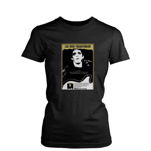 Lou Reed Transformer Promo  Womens T-Shirt Tee