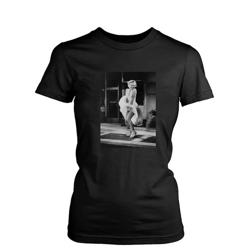 Marilyn Monroe Aj3 Famous Marilyn White Dress  Womens T-Shirt Tee