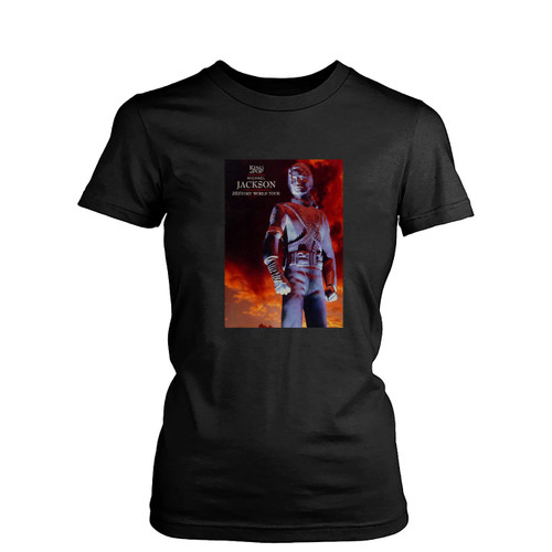 Michael Jackson Vintage Concert Program  Womens T-Shirt Tee