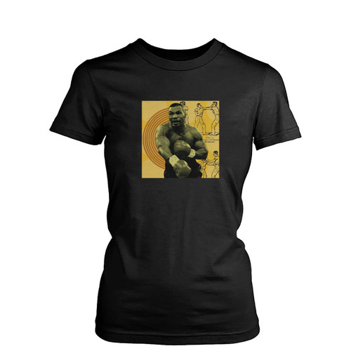 Mike Tyson Boxing Fighting  Womens T-Shirt Tee Mike Tyson Boxing Fighting  Womens T-Shirt Tee