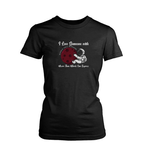 Sickle Cell Disease Trendy Warrior  Womens T-Shirt Tee