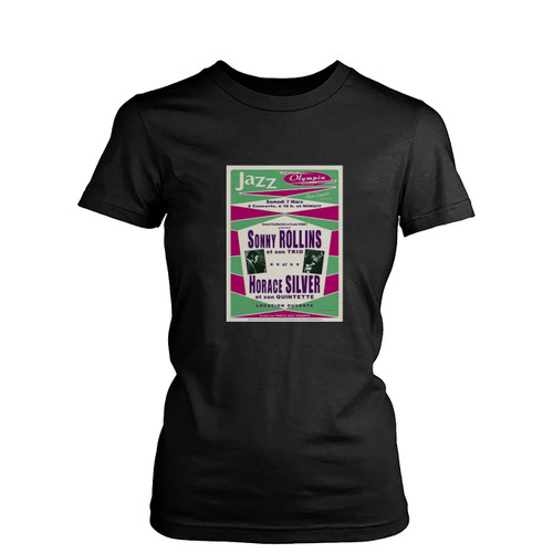 Sonny Rollins & Horace Silver Paris 1964  Womens T-Shirt Tee