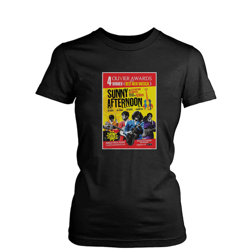 Sunny Afternoon The Kinks Musical  Womens T-Shirt Tee