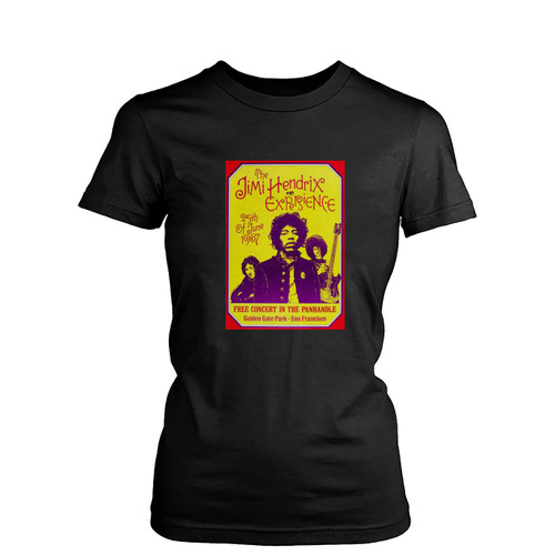 The Jimi Hendrix Experience 1967 Concert  Womens T-Shirt Tee