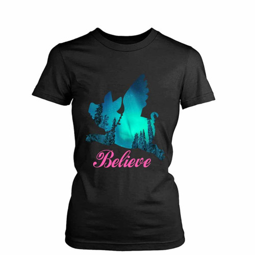 Flying Pig Believe Piggy With Wings Women's T-Shirt Tee