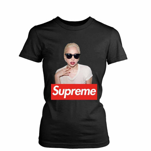 Lady Gaga Red Box Supreme Logo Women's T-Shirt Tee