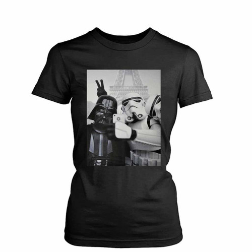 Star Wars Selfie Funny Parody Darth Women's T-Shirt Tee