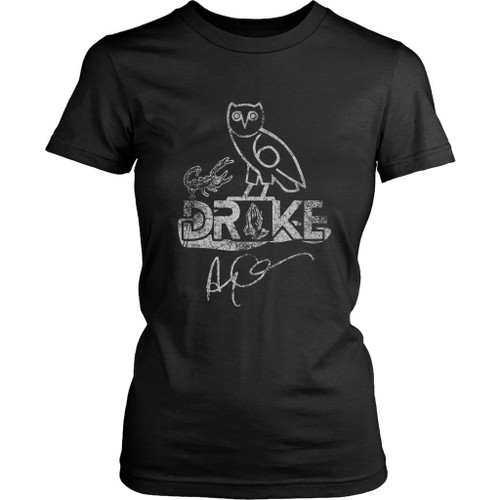 Drake Albums Logo Grey Grunge Women's T-Shirt Tee