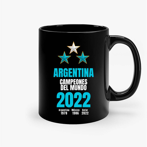 Argentina Campeones Del Mundo 2022 Ceramic Mugs