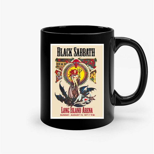 Black Sabbath At Long Island Arena Concert 1971 Ceramic Mugs
