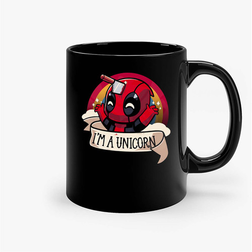 Deadpool I'M A Unicorn X-Force Merc Ceramic Mugs