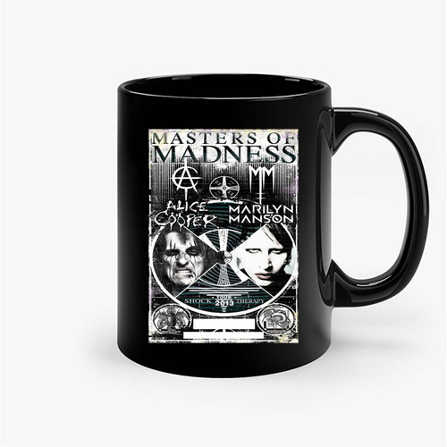 Detroit'S Alice Cooper Marilyn Manson Prepare For 'Masters Of Madness' Tour First Stop Revealed Ceramic Mugs