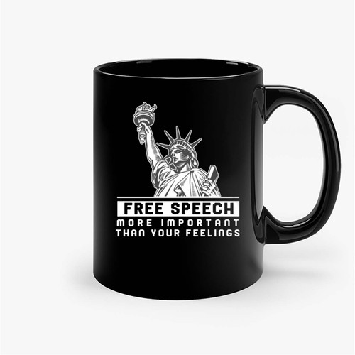 Free Speech More Important Than Your Feelings Vintage Ceramic Mugs