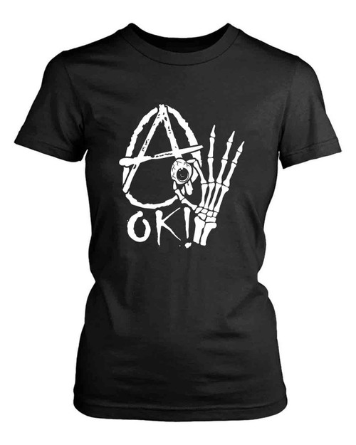 A Ok Skeleton Women's T-Shirt Tee