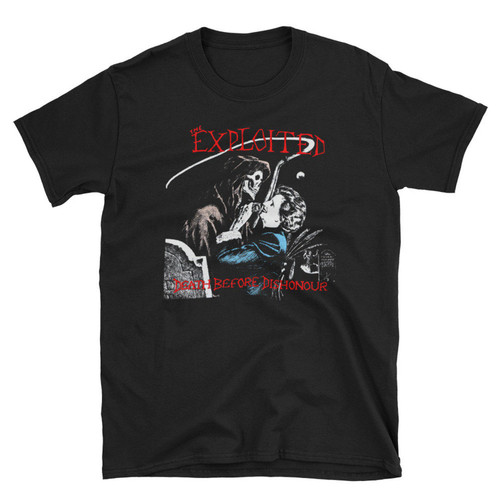 The Exploited Death Before Dishonour Man's T-Shirt Tee The Exploited Death Before Dishonour Man's T-Shirt Tee