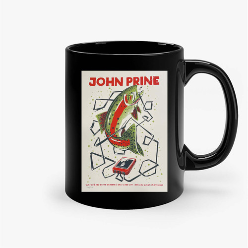 John Prine Concert  July 30Th 2019 Ceramic Mugs John Prine Concert  July 30Th 2019 Ceramic Mugs