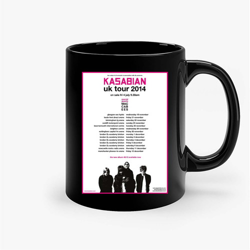 Kasabian Maccabees Uk Tour 2014 Concert Ceramic Mugs