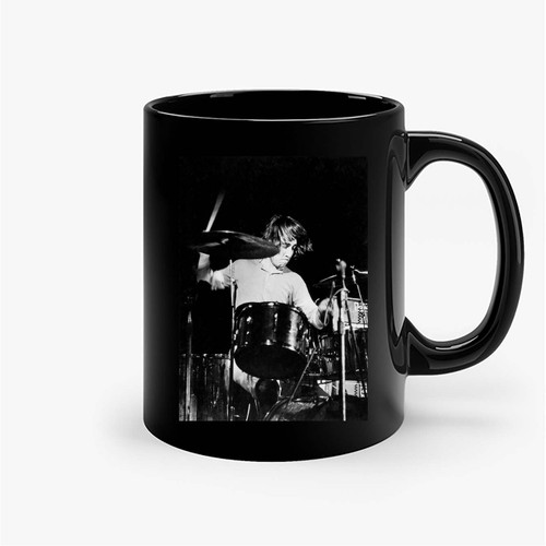 Keith Moon Vintage Concert Photo Fine Art Ceramic Mugs