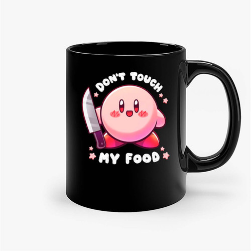 Kirby Don'T Touch My Food Poyo Ceramic Mugs