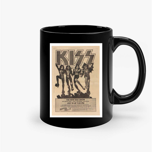 Kiss Destroyer Tour 2 Feet Newspaper Concert Ceramic Mugs