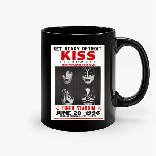 Kiss Detroit Tiger Stadium Tour Ceramic Mugs