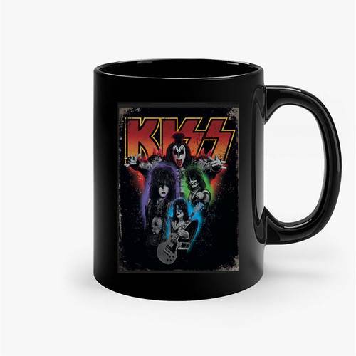 Kiss Rock Band Tin Sign Poster Ceramic Mugs