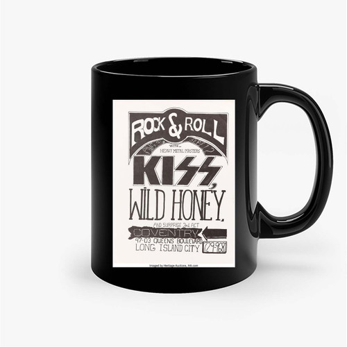 Kiss Very Early Prefirstalbum Concert Ceramic Mugs