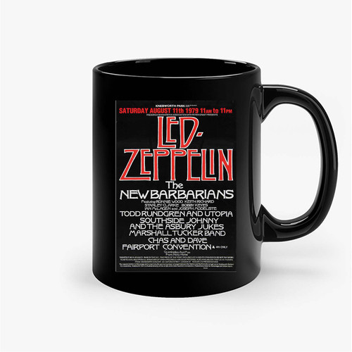 Led Zeppelin 1979 Knebworth Park Ceramic Mugs