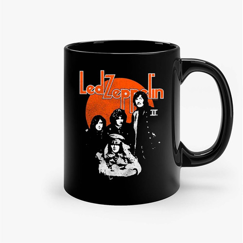 Led Zeppelin Orange Circle Ceramic Mugs
