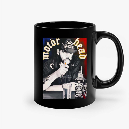 Lemmy Kilmister Motorhead Hand Painted Design Poster Ceramic Mugs