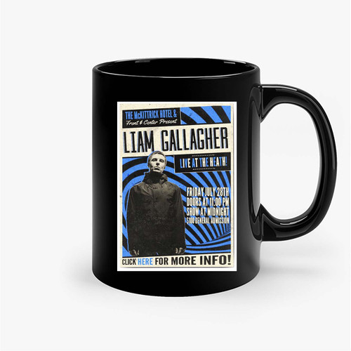 Liam Gallagher'S Secret Show Is At Mckittrick Hotel Ceramic Mugs