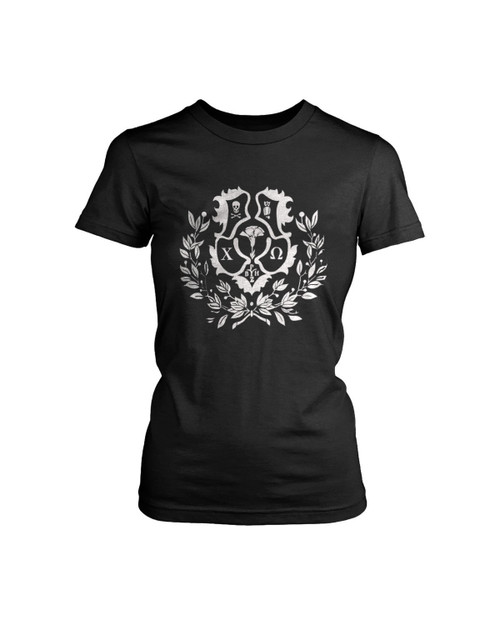 Chi Omega Big Crest Women's T-Shirt Tee