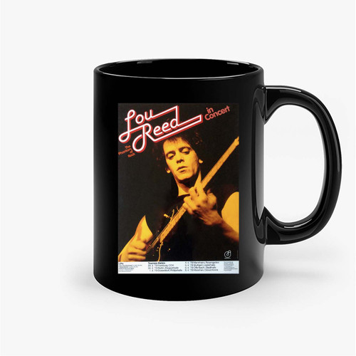 Lou Reed 1979 German Tour Concert Poster Ceramic Mugs