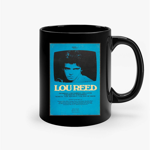 Lou Reed Original Concert Poster Ceramic Mugs