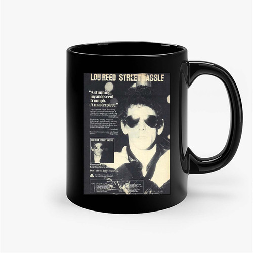 Lou Reed Us Tour 1978 Ceramic Mugs