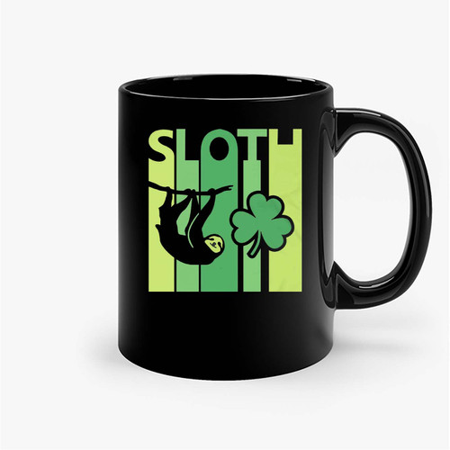 Lucky Sloth Day Irish Vintage Ceramic Mugs