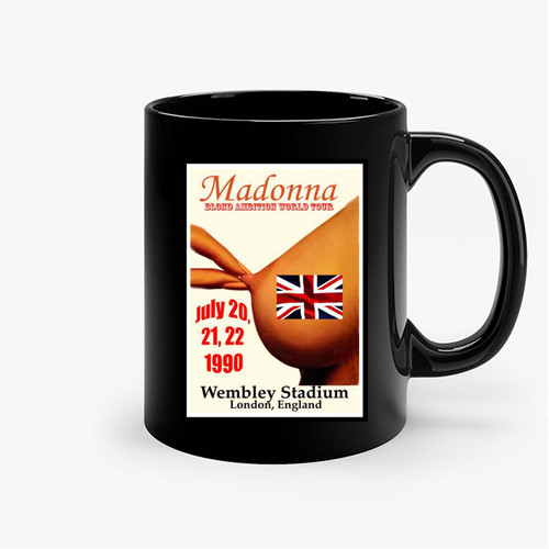 Madonna Blond Ambition Concert Poster Ceramic Mugs