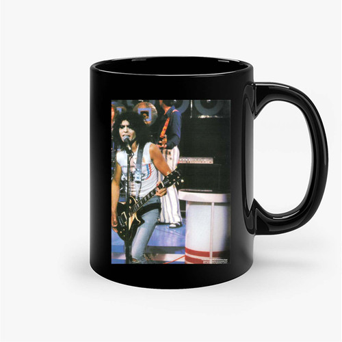 Marc Bolan (T Rex) And Gibson Guitar Magazine Photo Ceramic Mugs