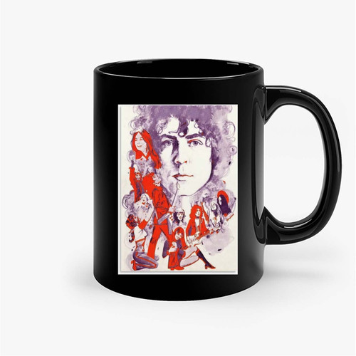 Marc Bolan And T Rex'S 1972 Concert Flyer Poster Ceramic Mugs