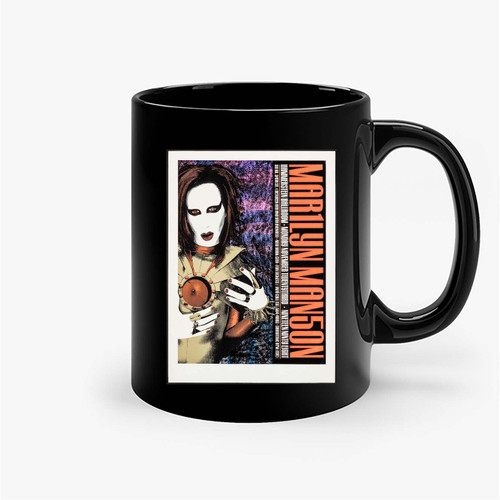 Marilyn Manson Ny Concert Poster Hammerstein Ballroom 1998 Ceramic Mugs